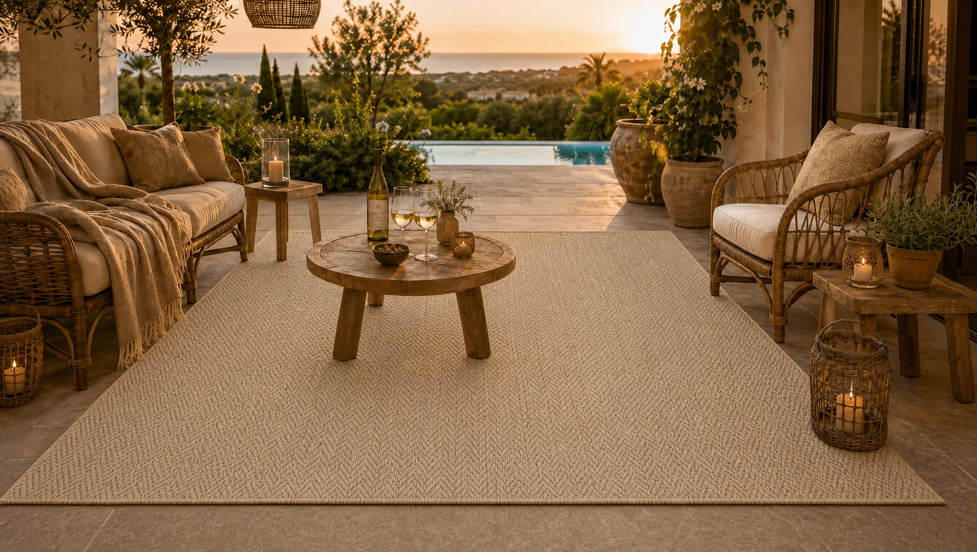 Unicorn Carpets outdoor setting