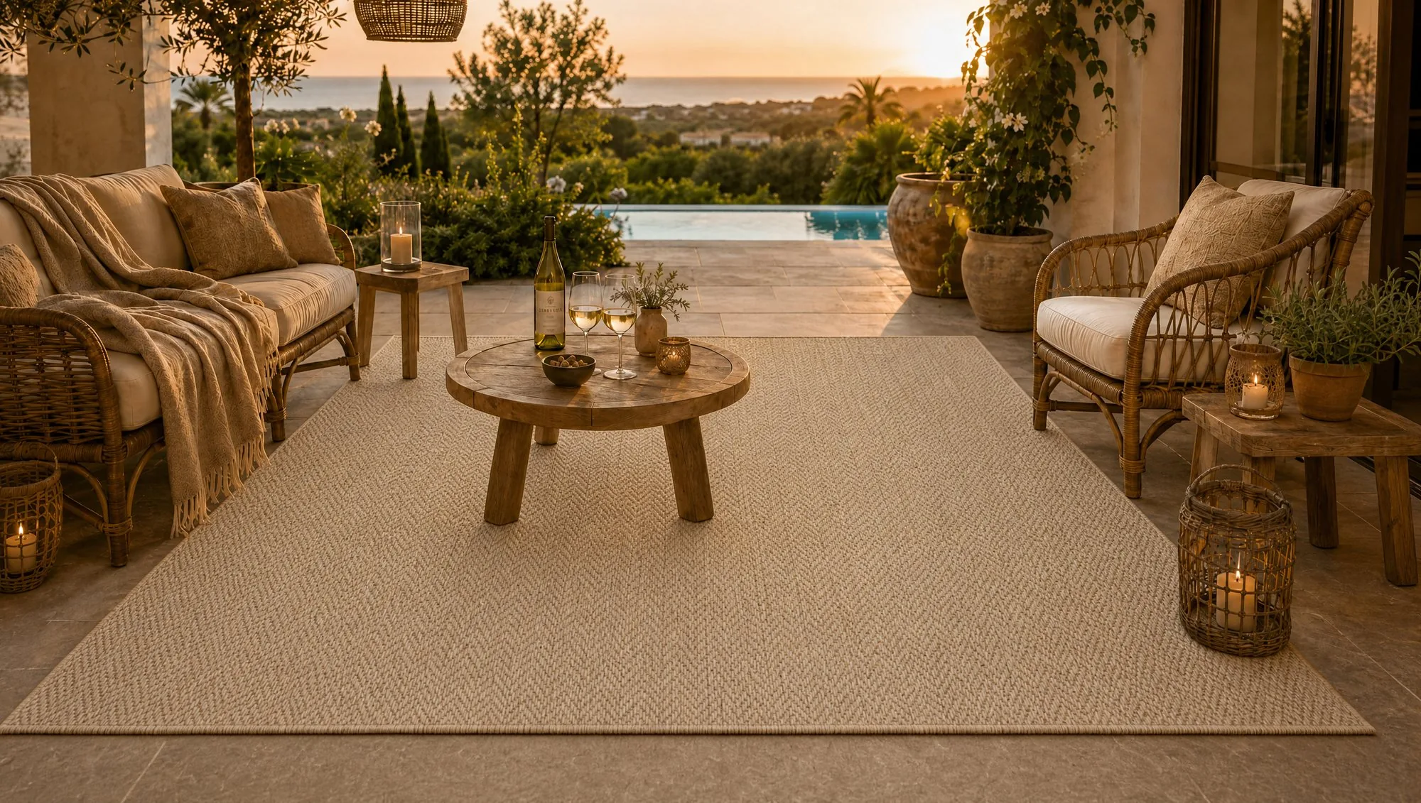 Unicorn Carpets outdoor setting