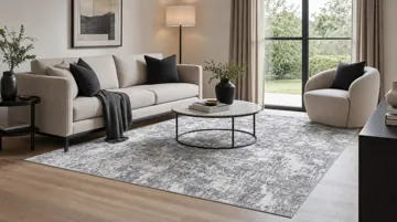 Apollo rug in a modern living room
