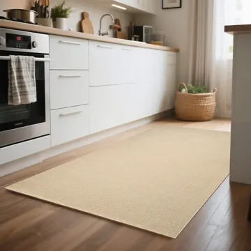 Olymp beige runner in a kitchen