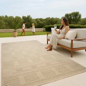 Olymp on a terrace with lounge sofa