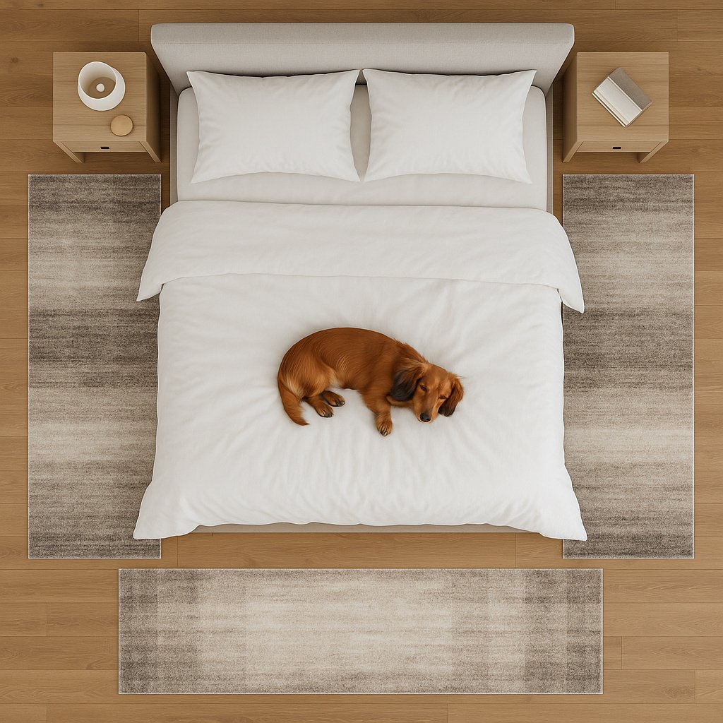 Phoenix bedside set, top view
