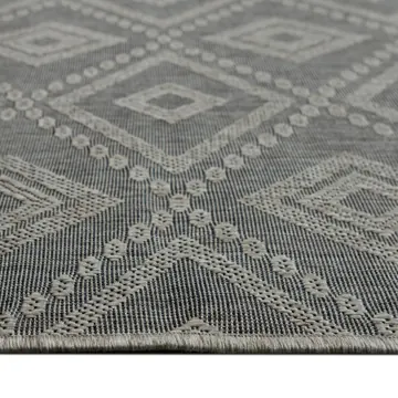 Plutus Grey, diamond weave detail