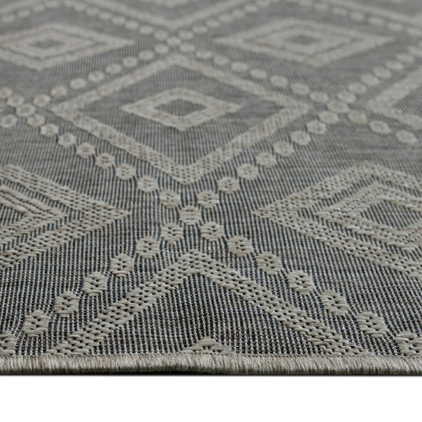 Plutus Grey, diamond weave detail