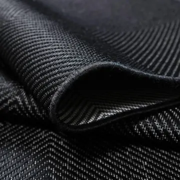 Plutus Black, folded weave detail
