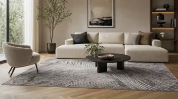 Victoria rug in a modern living room
